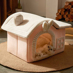 Fluffisimo® Doghouse Bed - Pink II