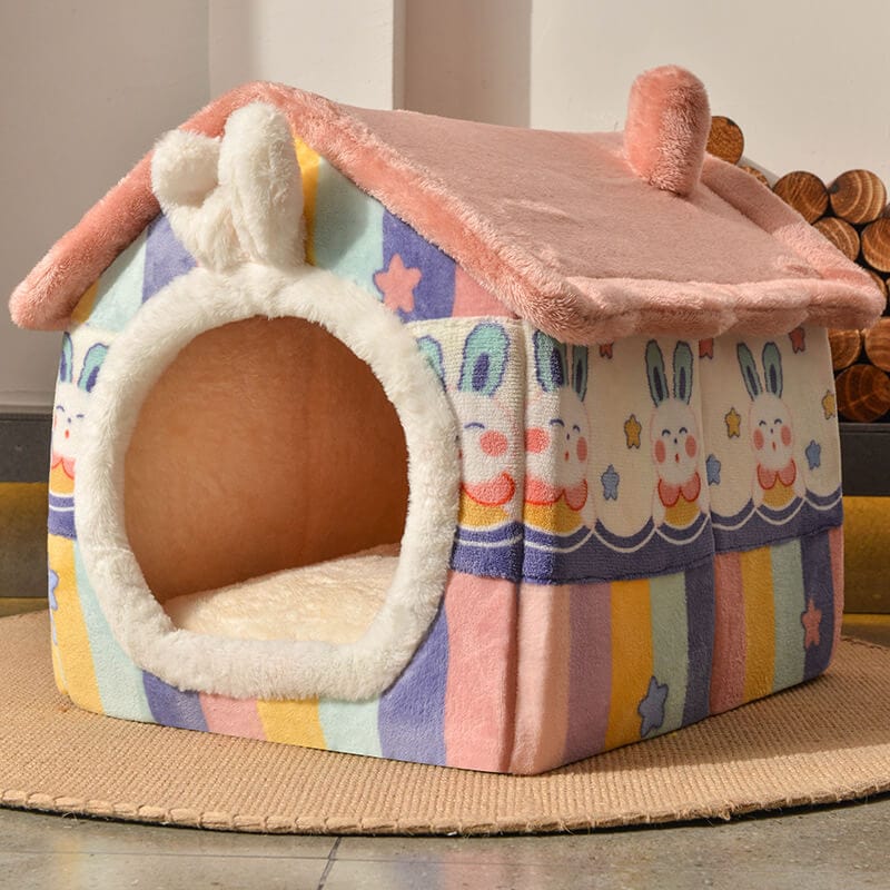 Fluffisimo® Doghouse Bed - Pink